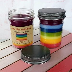 Strawberry Kiwi Over the Rainbow Candle